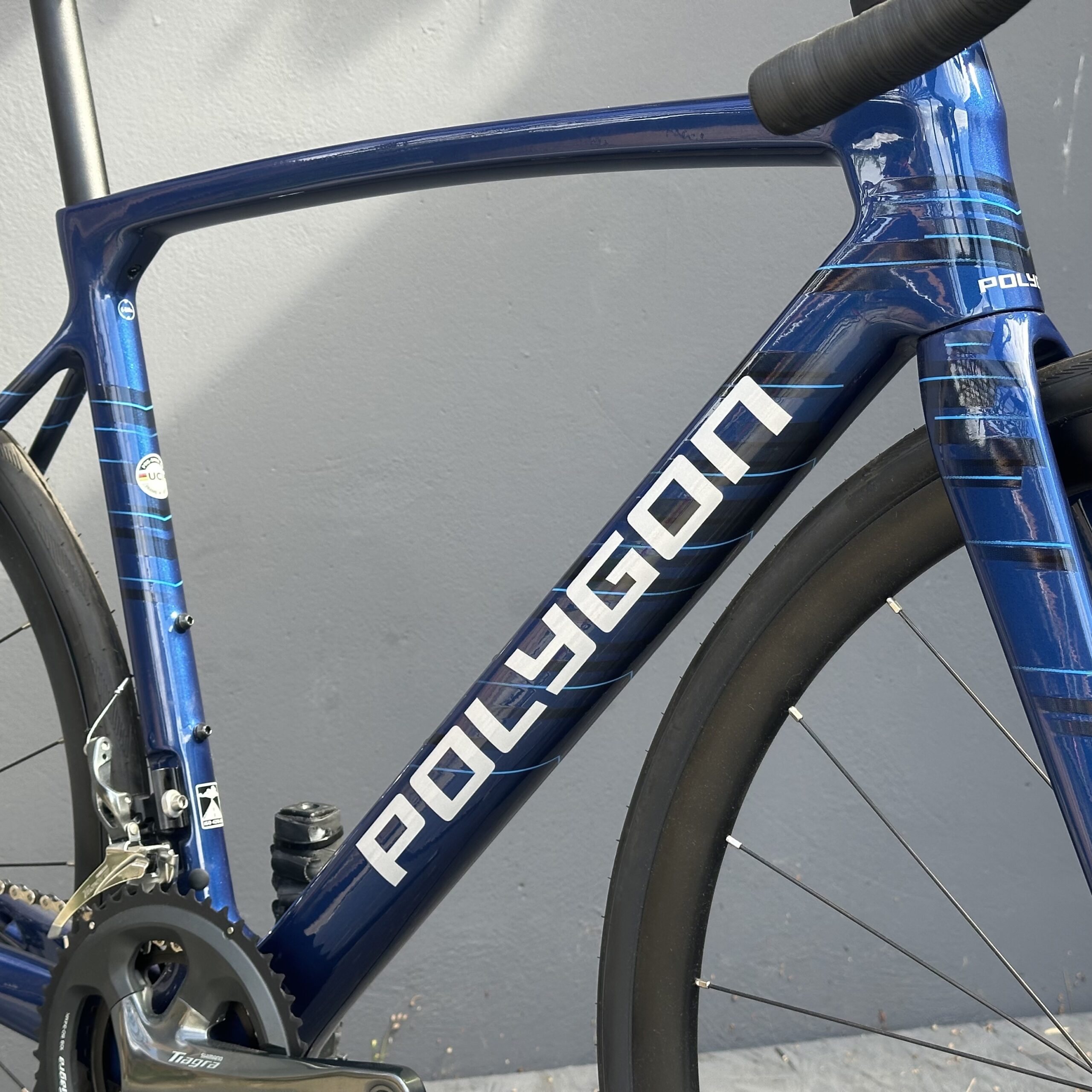 POLYGON Strattos S6D Carbon | Shimano Tiagra 2x10v | Bleu – Image 3