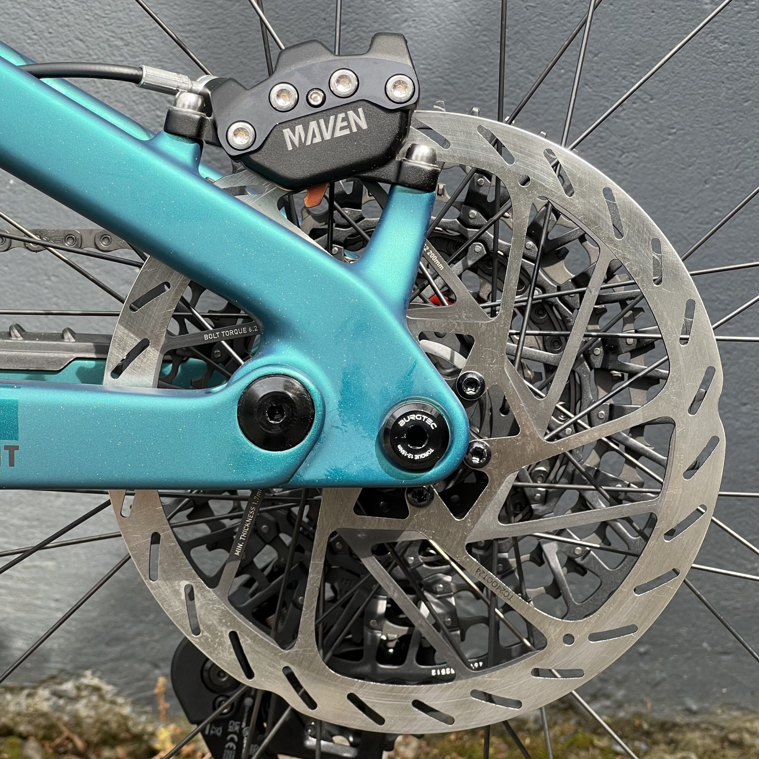 SANTA CRUZ Bullit XO AXS RSV | 2026 | Matte Teal Sparkle – Image 8